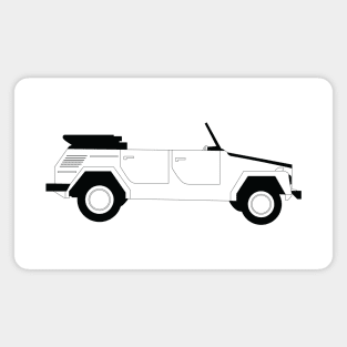 Safari Black Outline Magnet